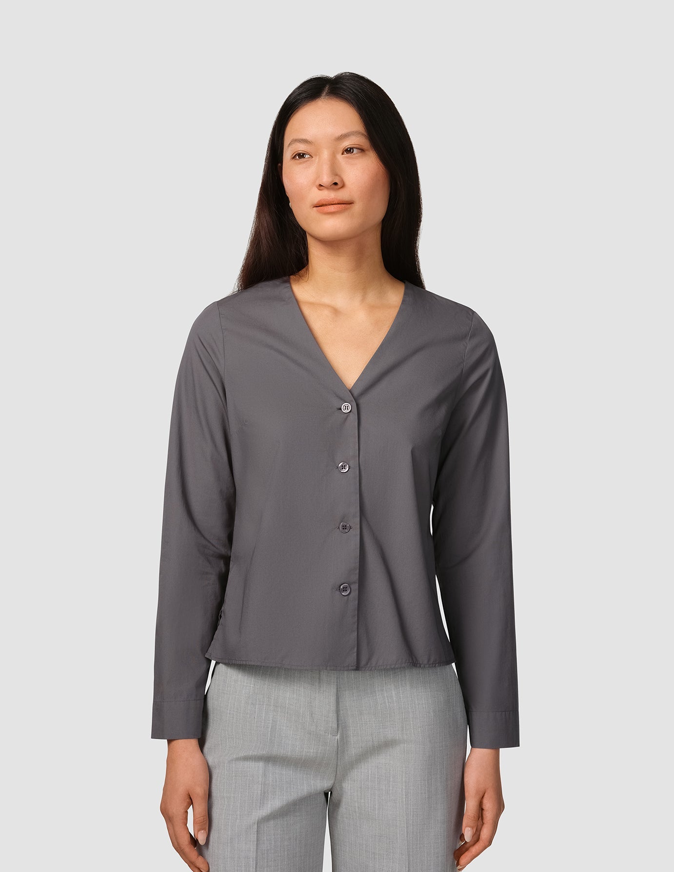 Madison Blouse Steel Grey